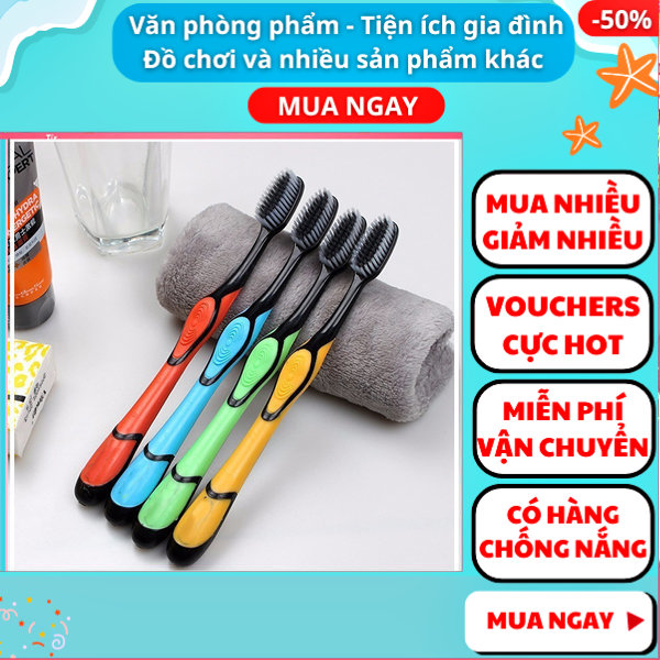 [HCM]Combo 2 bàn chải đánh răng Bossi Hàn Quốc than hoạt tính sợi tơ giá rẻ ✓Bàn chải đánh răng than tre ✓Nguyễn Thùy Store
