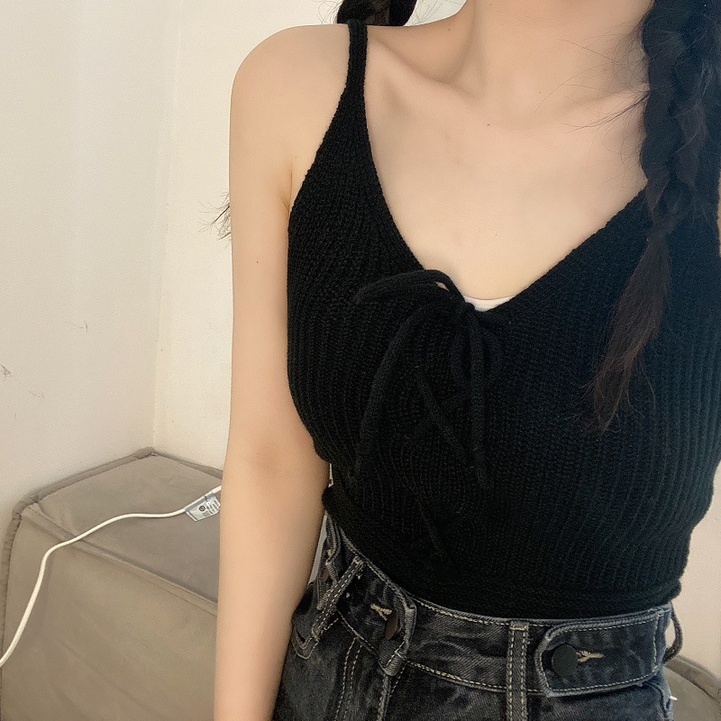 MTTM 2 dây croptop basic áo trơn áo dây đi biển áo nữ Miễn phí vận chuyển toàn quốc