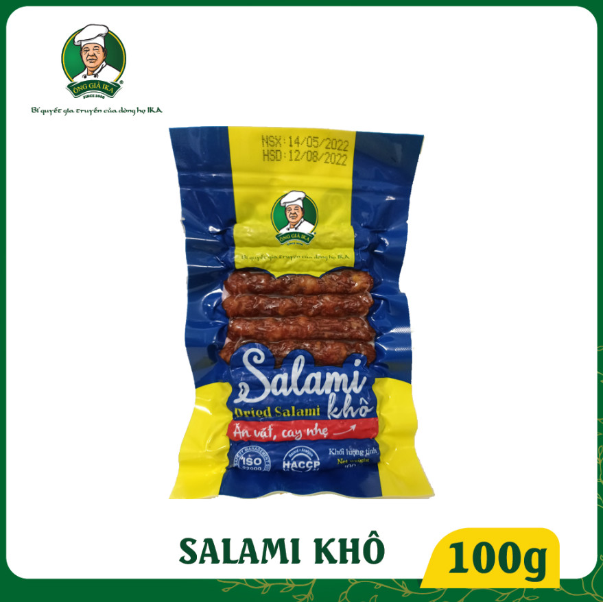 [ Chỉ giao HCM & Hà Nội ] Salami khô 100g Ông già Ika