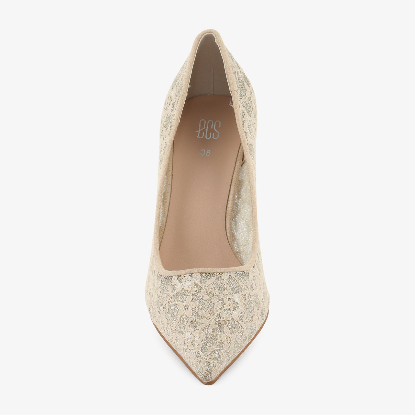 ECS Lace Whisper 4 Inch Heel Coat Shoes For Women. 