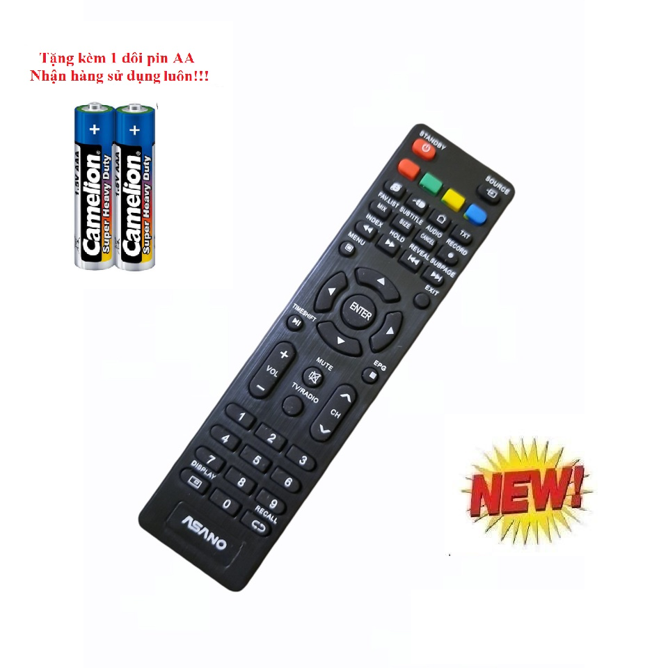Remote điều khiển tivi asano smart mẫu 1