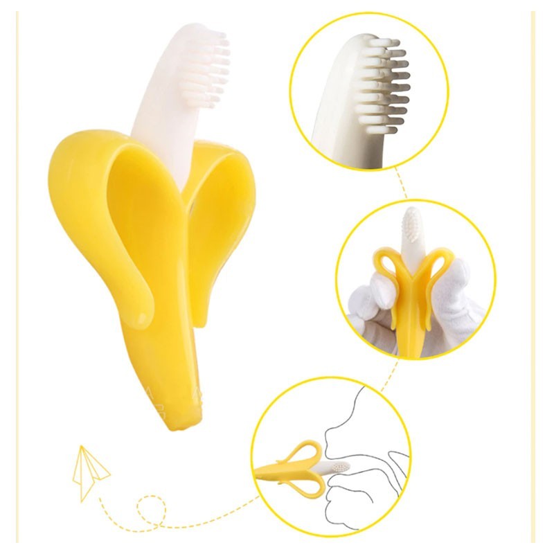 Gặm Nướu Silicon Hình Hươu Và Chuối