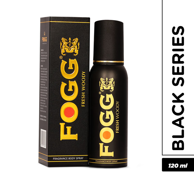 Fogg Black Men Body Spray (Woody)
(120ml).