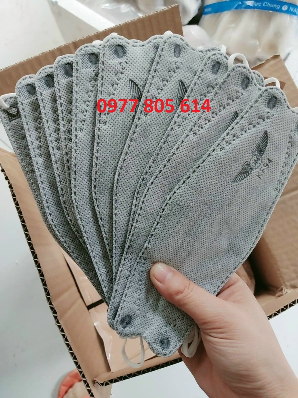 Thùng 300 cái khẩu trang 4d thái sơn kf94, khẩu trang kf94