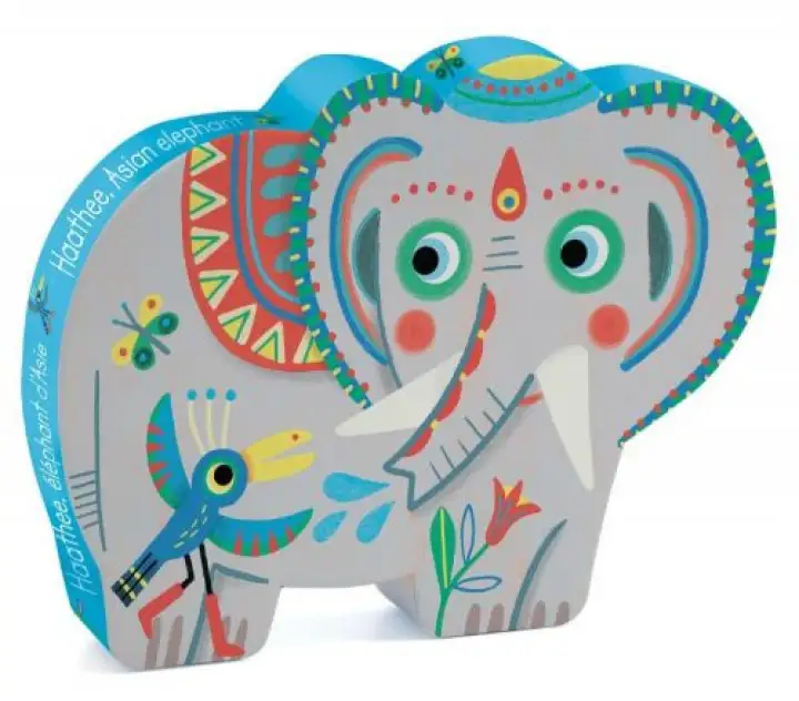 Djeco Haathee The Asian Elephant Silhouette Puzzle 24pcs Puzzles 3y Lazada Singapore