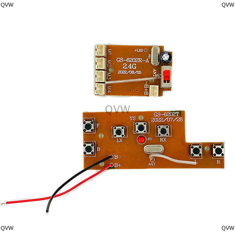 QVW 2.4G bảy kênh mô-đun điều khiển từ xa Bảng mạch Mô-đun điều khiển từ xa
