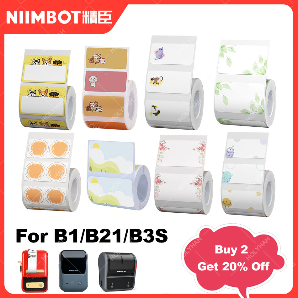 %E3%80%90SkinHorizon%E3%80%91Niimbot%20B1%20B21%20Fancy%20Color%20White%20Label%20Sticker%20Print%20Paper%20Roll%20For%20Niimbot%20B21%20B1%20B3S%20Printer%20Tear-proof%20Water%20/%20Oil-proof%20-%20Image%202