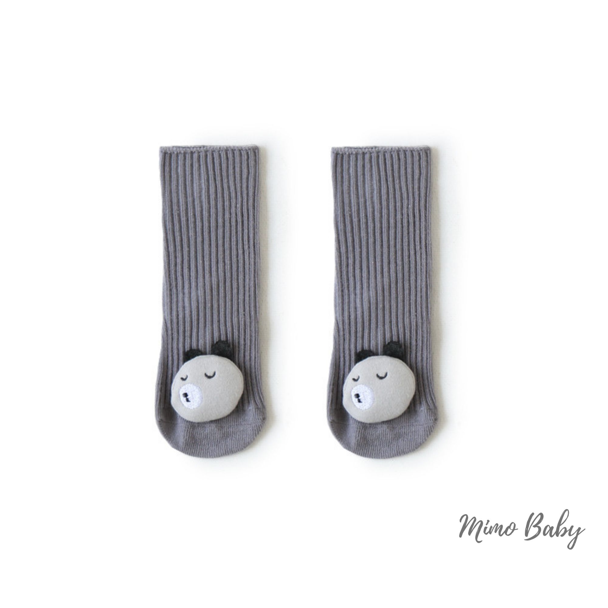 Tất vớ cao cổ cho bé sơ sinh, tất trẻ em hình thú cao cấp có chống trượt Mimo Baby T06