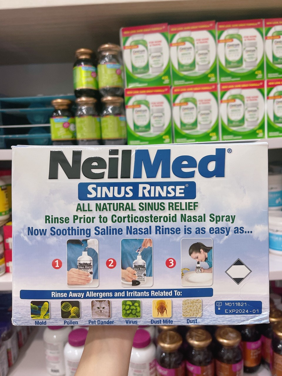 Bộ xịt rửa mũi Neilmed Mỹ