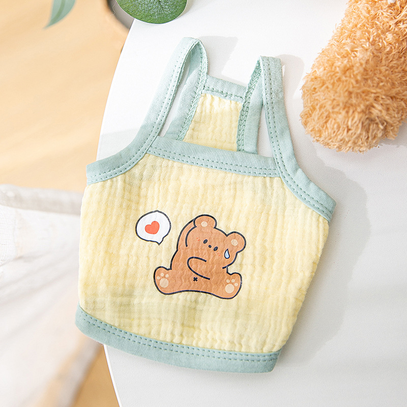 áo 2 dây in hình so cute cho chó mèo - T3 PETS SHOP