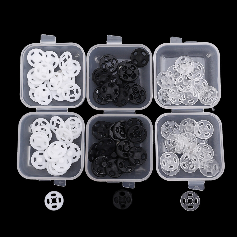 15 Pairs Invisible Small Plastic Snap Buttons Fasteners Press Button Stud For Clothes Mini Accessories