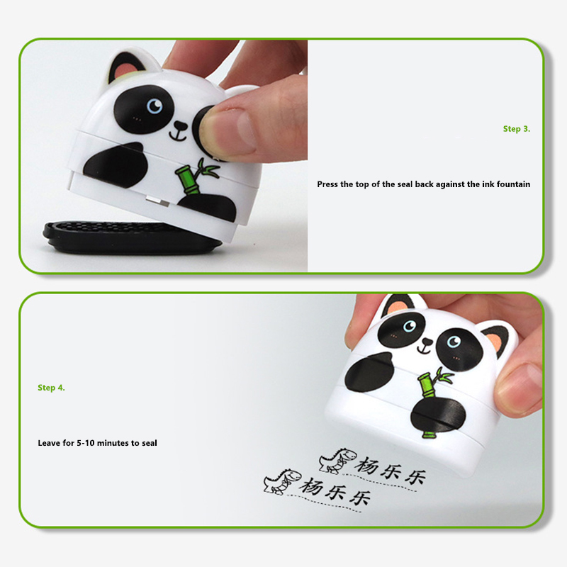 Name Stamp For Clothing Kids Waterproof (White + Black Ink) - Customized Double Sided Name Stamp - Personalised Clothing Stamps - Name Stamp For Kids. 