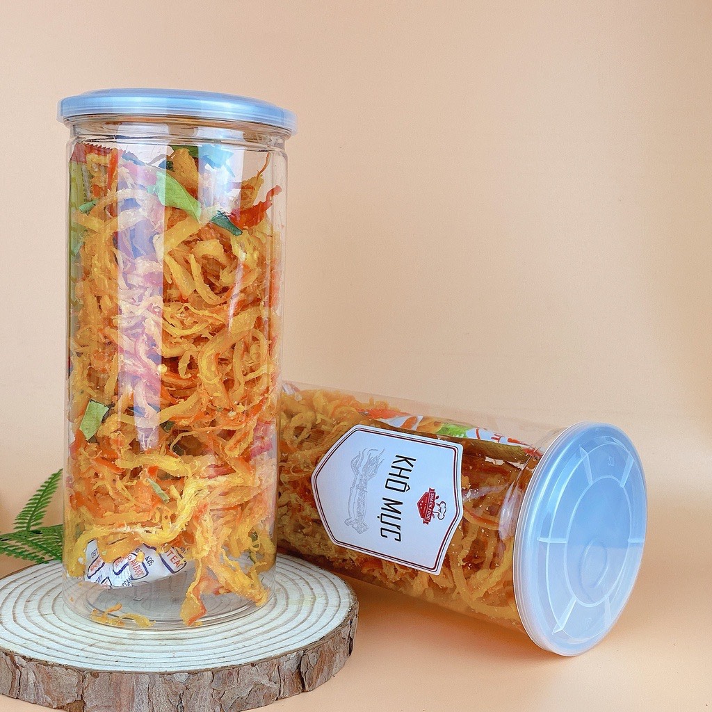 Mực xé sợi Tomyum HŨ 500GRAM