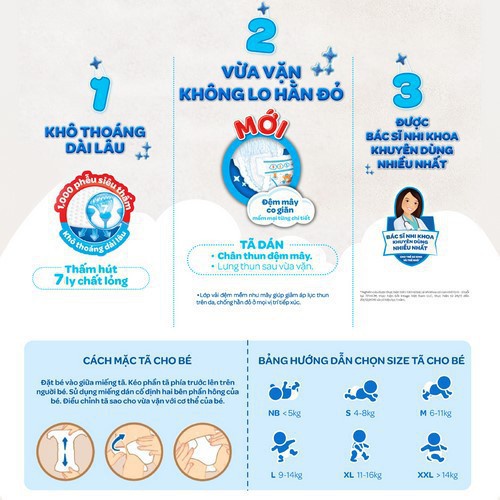 Tã dán Huggies sơ sinh Nb74/S56