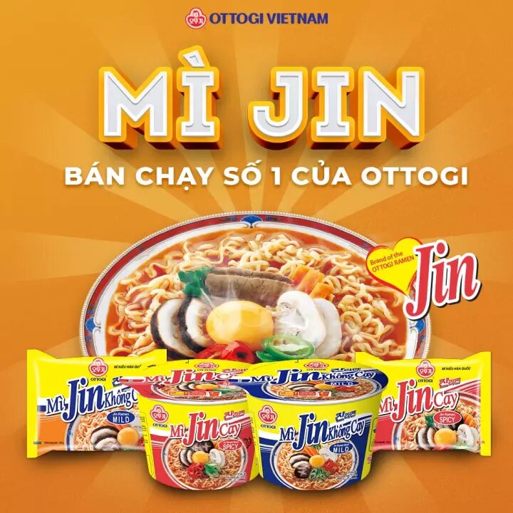 Instant Cup Noodles - Jin Spicy Otoki Cup Noodles 65g
