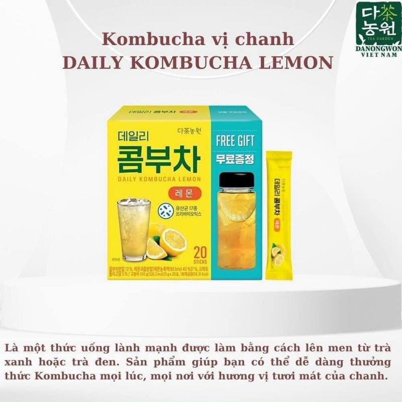 Trà DAILY KOMBUCHA ( TẶNG KÈM BÌNH )