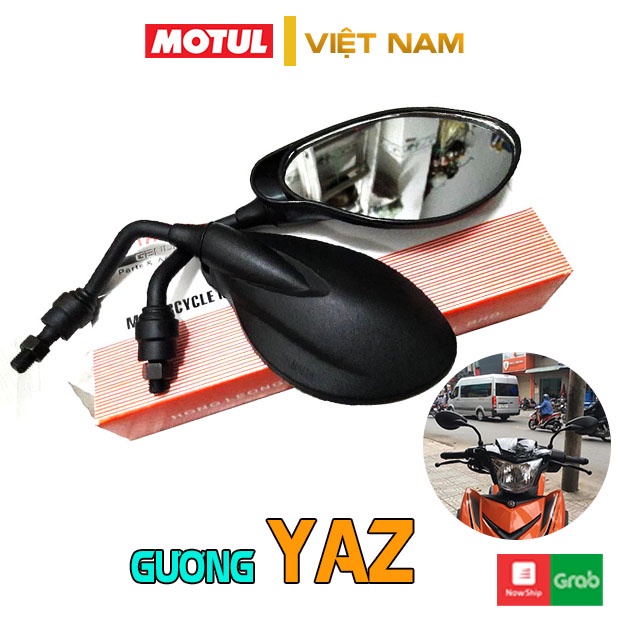 Gương chiếu hậu xe máy thời trang mini mẫu Yaz zin gắn chân kính cho AB, SH, SH Mode, Wave,…1 cặp