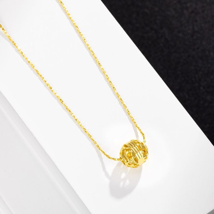 [HCM] Dây chuyền vàng non, dây chuyền vàng nữ mạ vàng thật 24k vàng 18k, dây chuyền phong thủy, dây chuyền cầu kim tiền may mắn Trang Sức Miga  - CAM KẾT KHÔNG ĐEN, BẢO HÀNH TRỌN ĐỜI