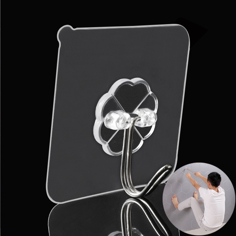 Set 5 móc dán tường siêu dính 6x6cm tiện dụng