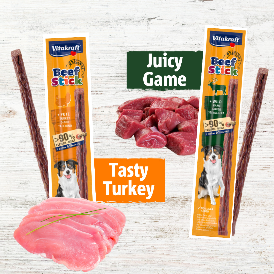 Vitakraft Beef Stick Original Hypoallergénique - Friandise pour chiens - 50 x 12g