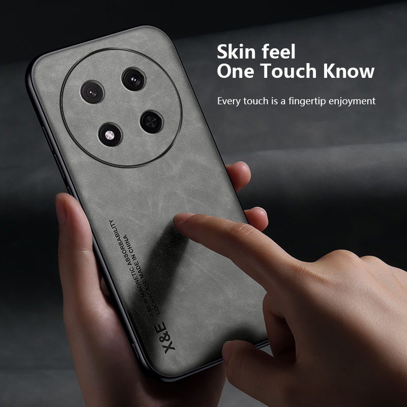 Tokifu%20For%20Honor%20X9C%20Lambskin%20Leather%20Pounch%20Silicone%20Shockproof%20Case%20Slim%20Back%20Cover%20-%20Image%203