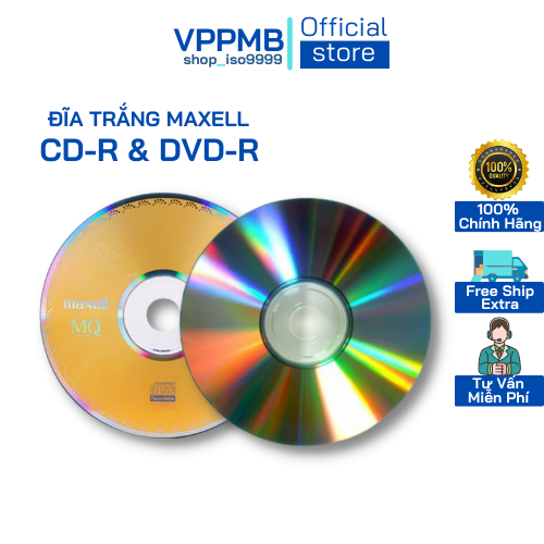 Đĩa trắng cd maxell-dvd maxeco