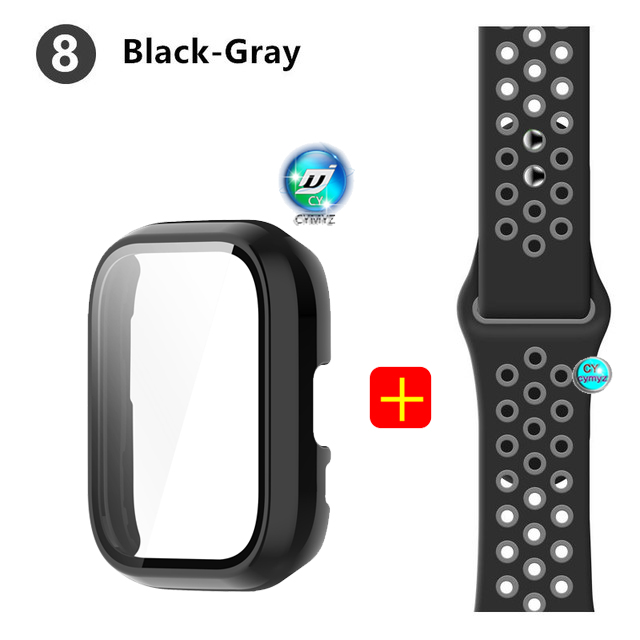 Amazfit Active watch strap Silicone strap for Amazfit Active Smart Watch strap Sports wristband Amazfit Active case Screen protector Screen protector
