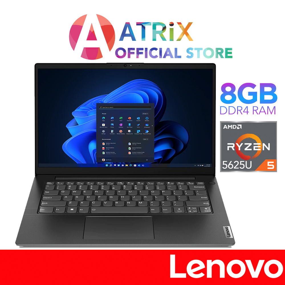 【Express Delivery】Lenovo V14 | 14" FHD (1920x1080) | AMD Radeon Graphics | AMD Ryzen 5 5625U | 8GB DDR4 | 256GB SSD | Windows 11 Pro | 1Y Warranty.18436