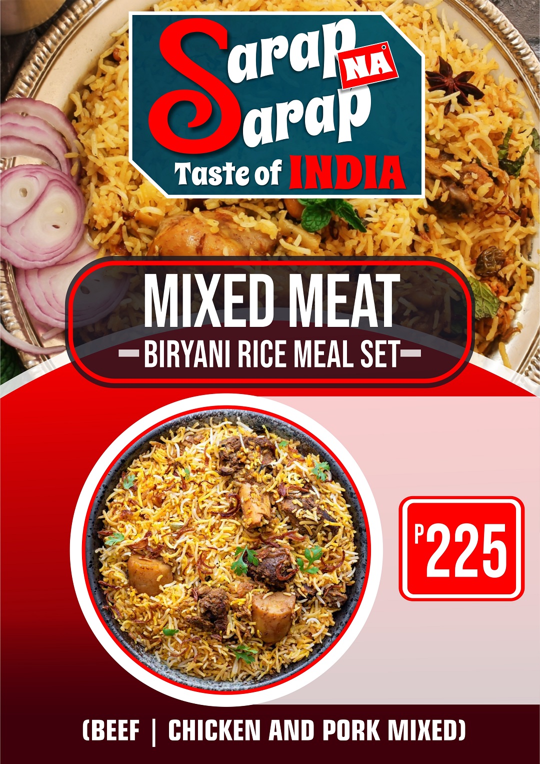 Mixed MeatBiryani Rice Meal Set Lazada PH