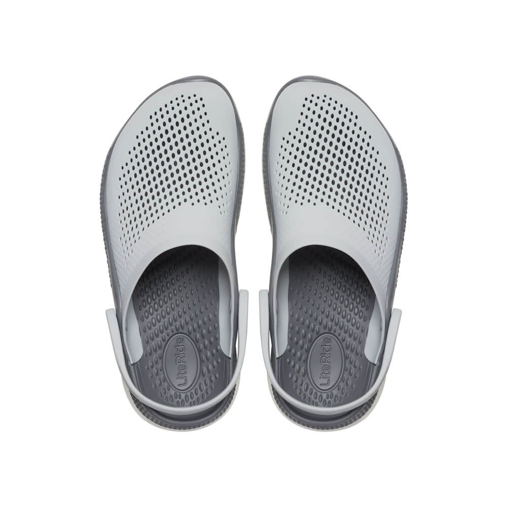 Giày Clog Unisex Crocs Literide 360 - Light Grey/Slate Grey