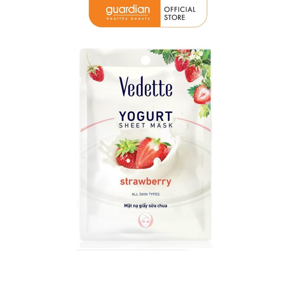 Mặt Nạ Giấy Sữa Chua Dâu Vedette 22ml | Guardian
