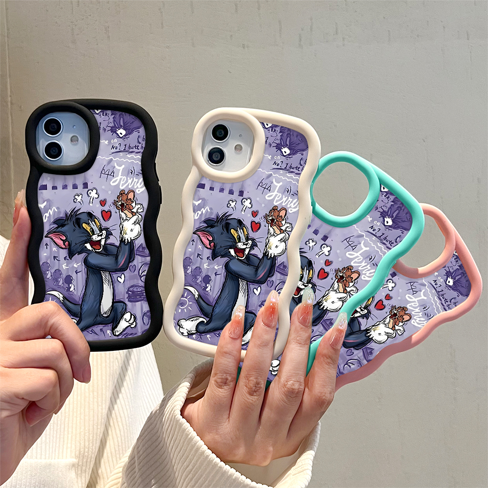 Hontinga%20for%20Infinix%20Hot%2050%204G%20Back%20Cover%20Tom%20and%20Jerry%20Pattern%20Luxury%20Phone%20Cover%20Soft%20Silicone%20Macaron%20Wave%20Mobile%20Case%20-%20Image%203