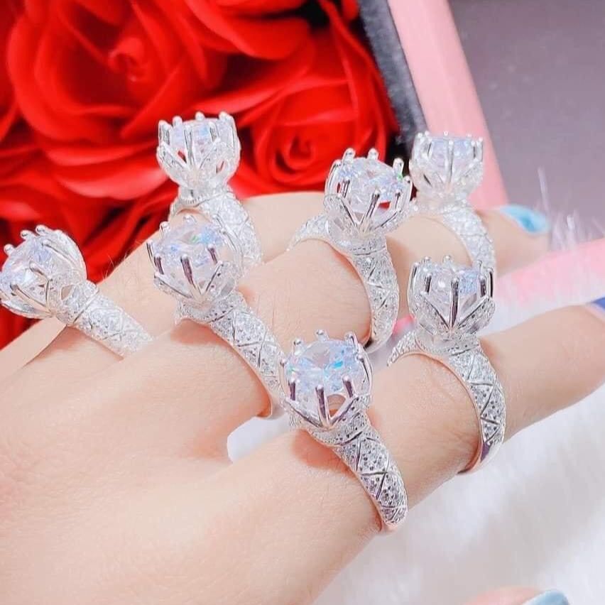 Women rings gold plated crystal diamond ring sterling silver ring luxury white gold plated sterling silver ring gamami jewelry n01188-black promise