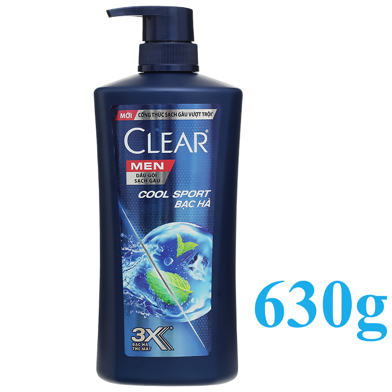 Dầu gội đầu Clear Men chai 630g