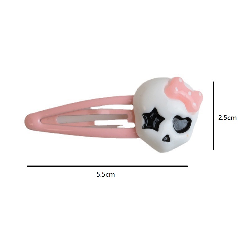 Hair Clip Bow Hairpin Skull Hair Accessory Harajuku Hair Accessory Halloween Hair Clip