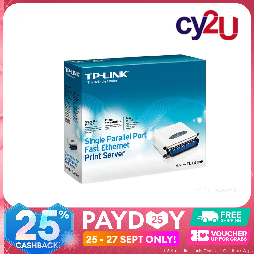 TPLink Single Parallel Port Fast Print Server ( TLPS110P