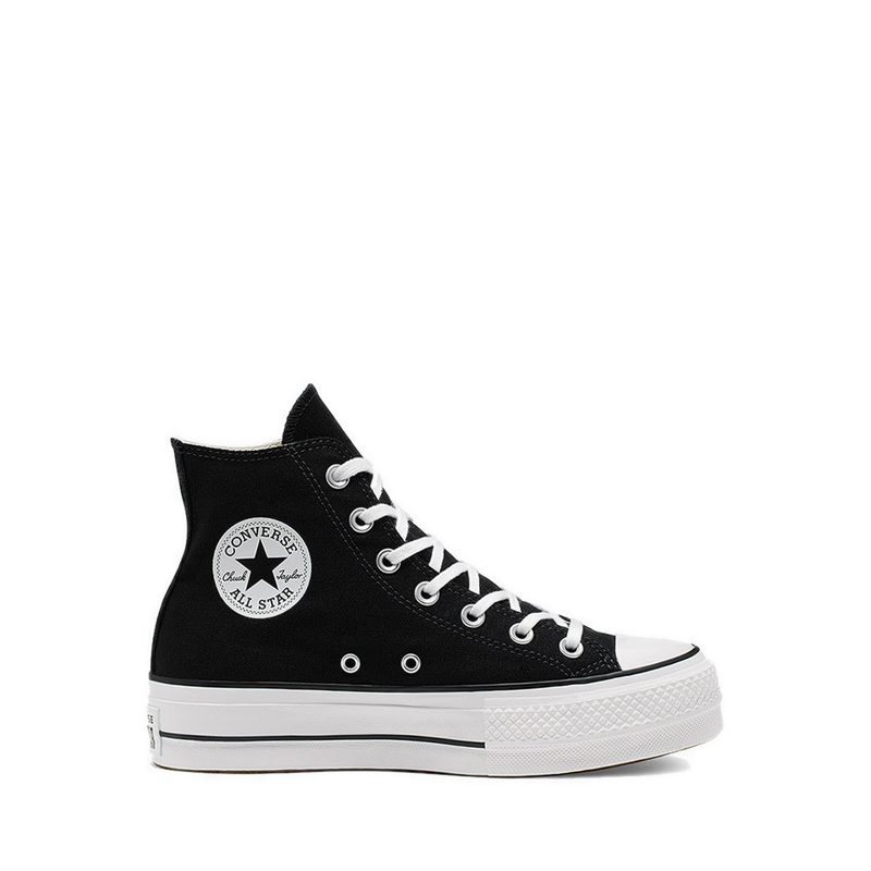 Converse women's chuck taylor all star platform canvas sneakers - black/white/white