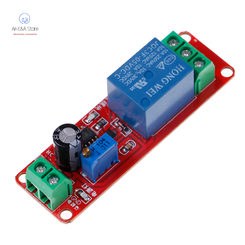 An ea công tắc hẹn giờ dc 5v ne555 mô-đun có thể điều chỉnh mô-đun rơ le trễ thời gian 0-10 giây