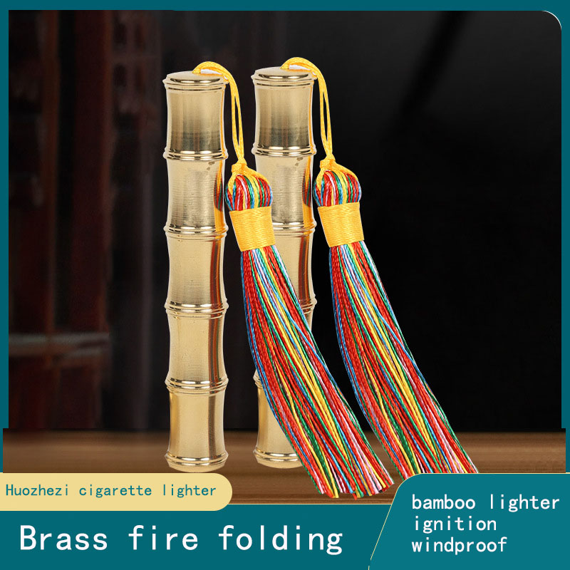 Dream Hunter Brass Fire Folding Portable Men's Fire Maker Fire Folding Intelligent Charging Electronic Device Lighter