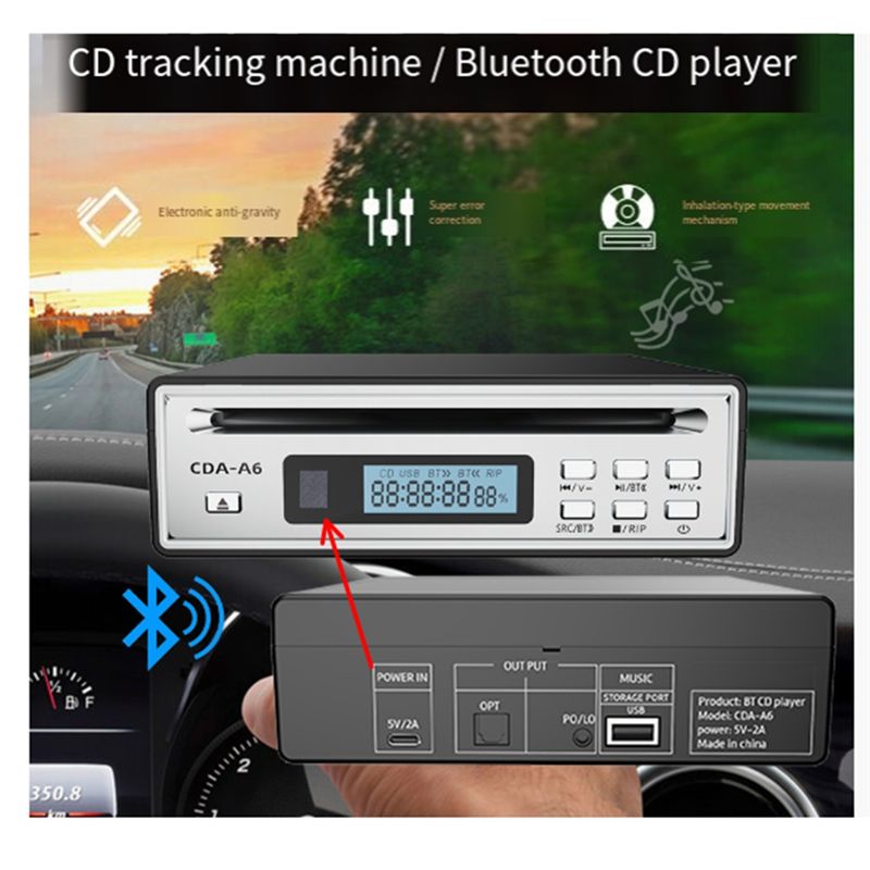 Hi-Fi CD Ripper Player Featuring One-Touch WAV Ripping Functionality ...
