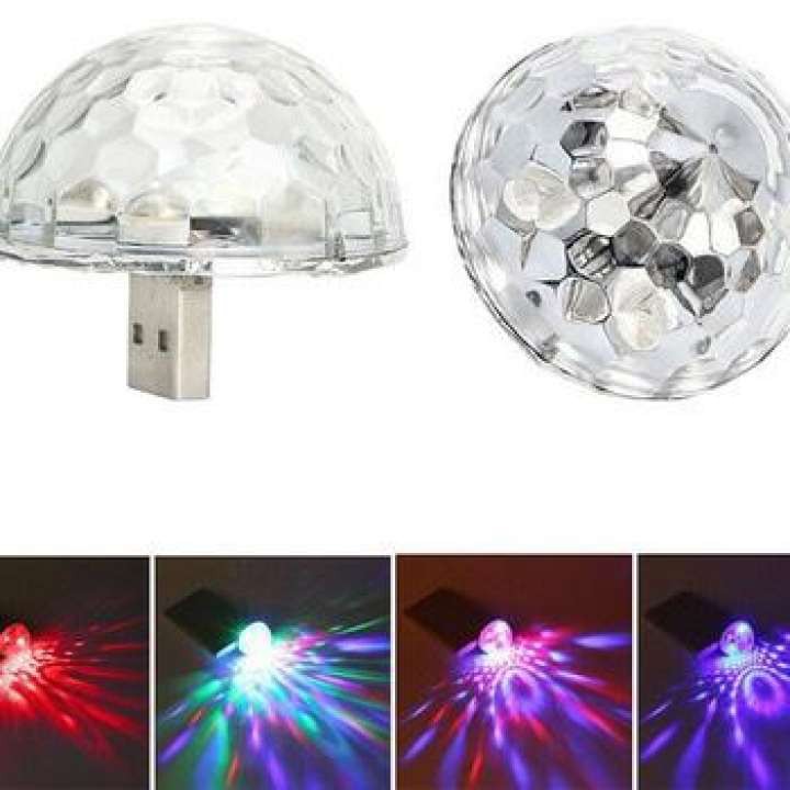 Đèn led vũ trường 7 màu cổng USB