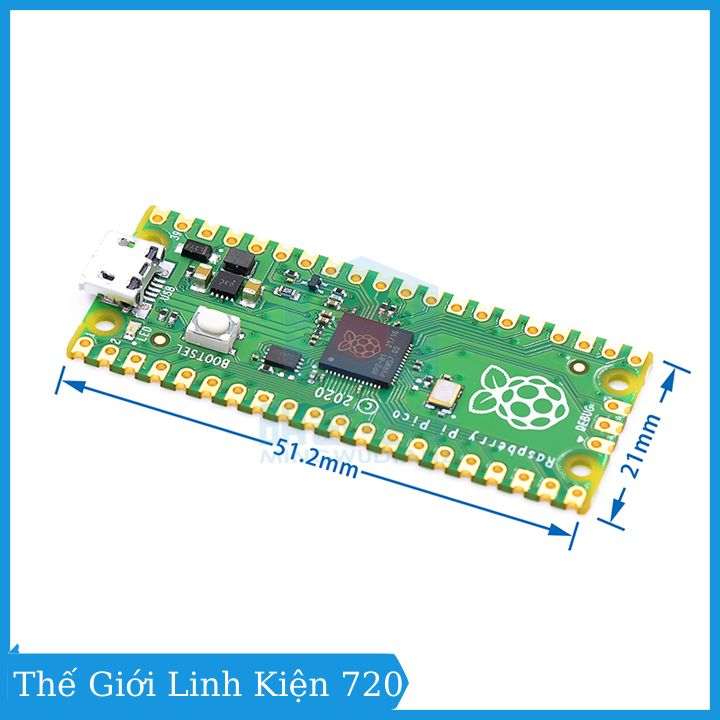 Bảng phát triển Raspberry Pi Pico Raspberry Pi PICO lõi kép RP2040 hỗ trợ Micro Python