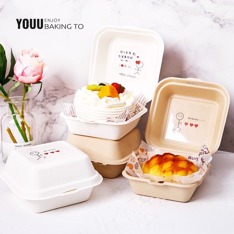 Hộp Bã Mía  trắng & Nâu