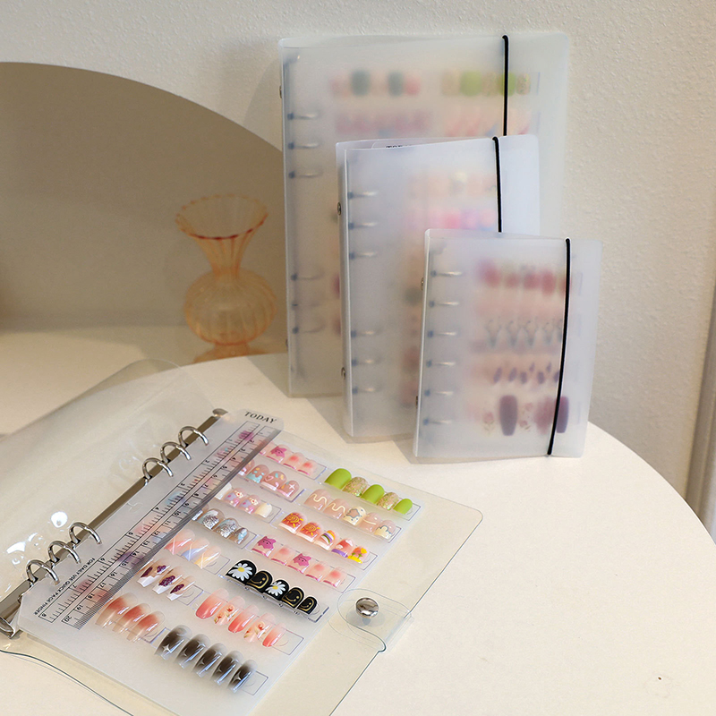 Nail%20Art%20Piece%20Storage%20Book%20Large%20Capacity%20Exhibition%20Photo%20Album%20Card%20Clip%20Display%20Board%20DIY%20Simple%20Album%20Storage%20Book%20Natuo%20-%20Image%202