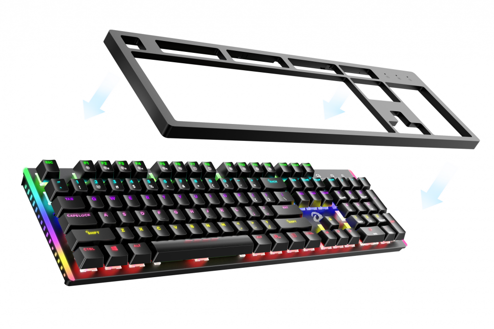Bàn phím quang cơ Gaming DAREU EK520 (Chống nước, Optical switch, MULTI LED)