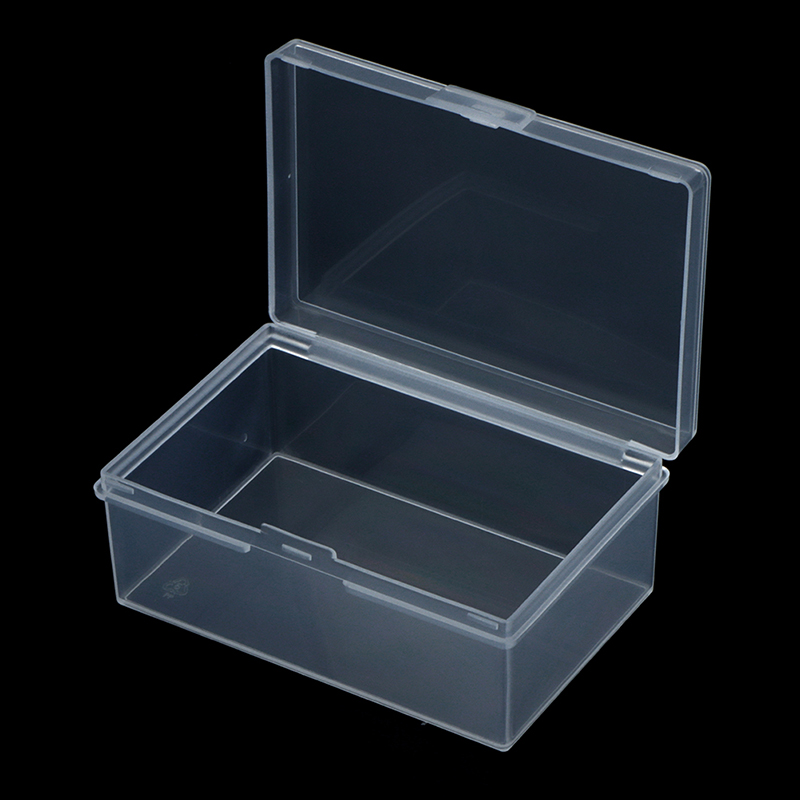Plastic Box Rectangular Plastic Transparent With Lid Storage Box Collection. 