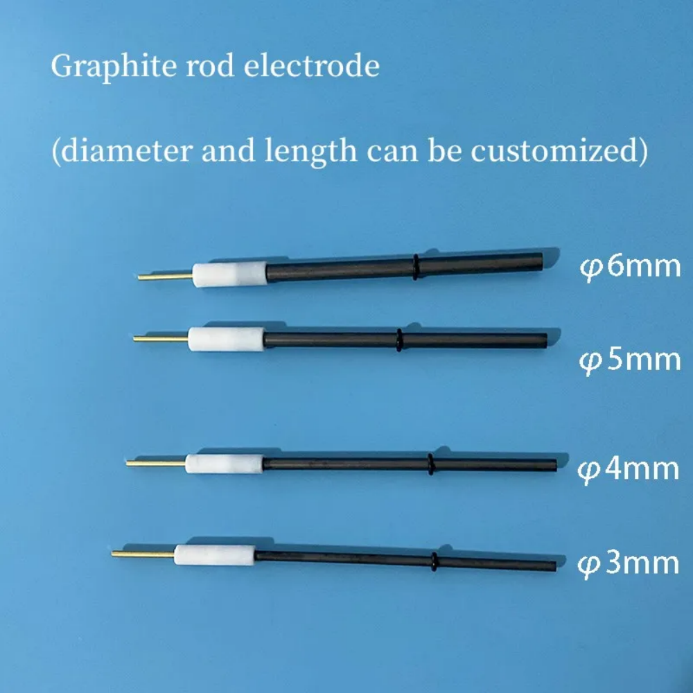 Electrochemical Electrolysis High Purity Graphite Rod Electrode Ce Carbon Rod Auxiliary Counter Electrode 6mm Cathode. 