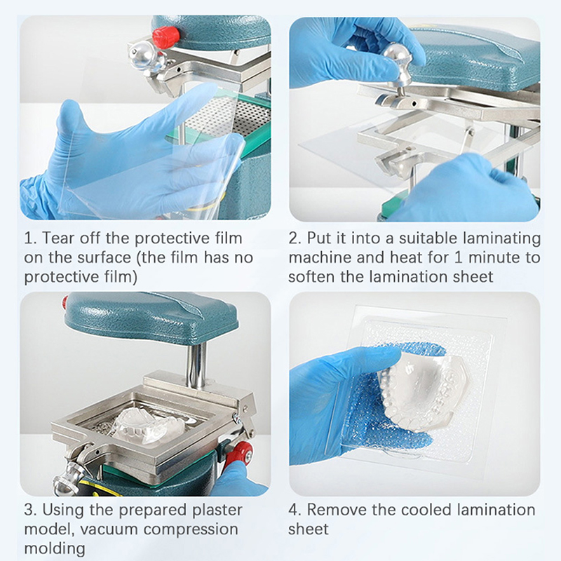 10/15/20Pc Dental Lab Orthodontic Splint Retainer Slice Vacuum Forming Sheet Soft Hard 1.0/1.5/2.0mm Thermoforming Material. 