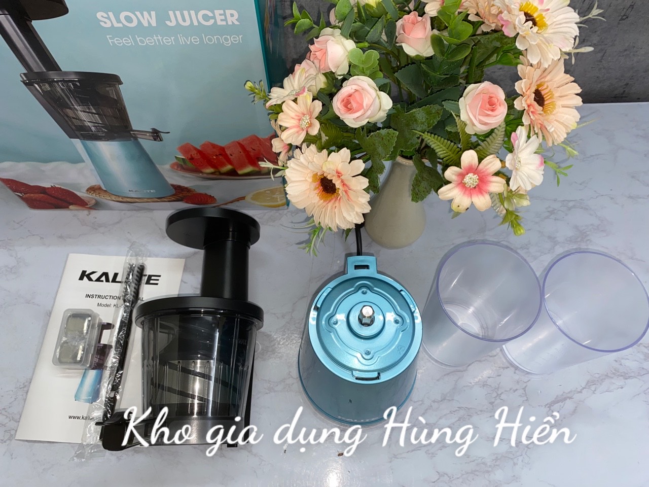 [Giảm 8%] Máy ép chậm Mini Kalite KL-530 (MÁY ÉP CHẬM 250ml - 200W) - Hàng chính hãng