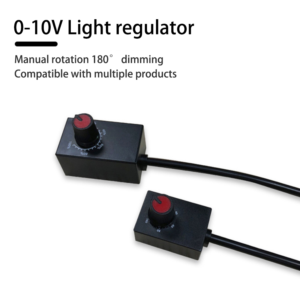 DIPPRUN DC 0/1-10V LED Dimmer Knob Controller Rotary Mini Switch PWM Dimming for Dimmable Interior Lighting Spotlight LED Driver